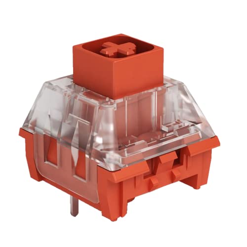 Switch Kailh Box pour Clavier Mécanique Gaming | Plate Mounted (Kailh Box Chinese Red, 65 Pcs)