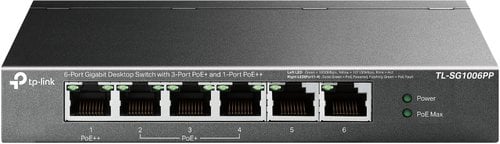 TP-Link TP-Link TL-SG1006PP Switch non géré 6 ports Gigabit avec 3x PoE et 1x PoE