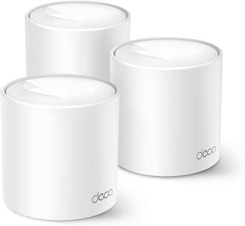 TP-Link Deco WiFi 6 Mesh AX3000Mbps Deco X50 Pro(3-Pack), Système WiFi 6 pour Toute la Maison, Couverture de 550㎡, Ports 2,5G, Contrôle Parental, Compatible avec Toutes Les Box Fibre