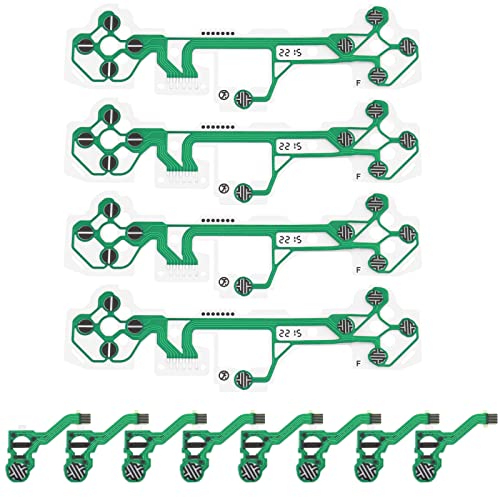 SG Store Lot de 4 membranes de rechange V2 pour film conducteur compatible avec PS5 FPC Câble ruban flexible Accessoires électroniques Vert