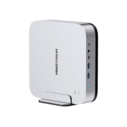 MINIS FORUM AI Mini PC X1 Pro, processeur AMD Ryzen AI 9 HX 370 12C 24T jusqu'à 5,1 GHz, 32 GB DDR5 1 TB SSD, AMD Radeon 890M Gaming PC, Sorties HDMI, DP, 2X USB4, 2,5G RJ45 LANx 2, WiFi 7, Oculink