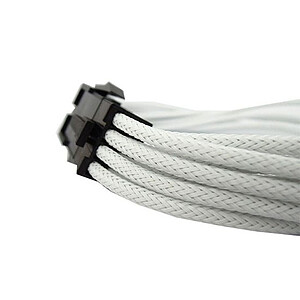 Gelid Cable Tresse PCIe 6 2 broches 30 cm White