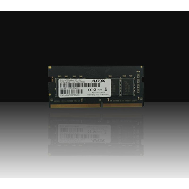 afox Mémoire RAM Afox DDR4 8G 8GB 1x8GB DDR4 2400MHz CL17 SO-DIMM Black