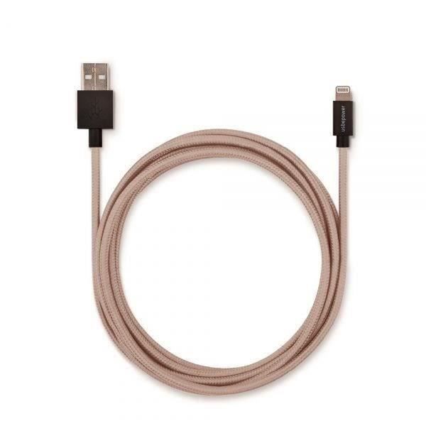 USBEPOWER Cable tresse MicroUSB 21A 25m -Corail