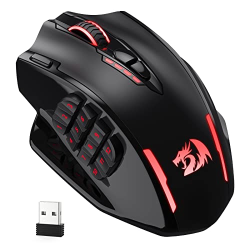 Redragon M913 Impact Elite Souris Gaming sans Fil 16000 DPI MMO