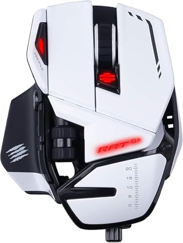 Mad Catz R.a.t. 6 Mouse Gaming Mano Destra Usb Tipo A Ottico 12000 Dpi (the Authentic R.a.t 6 Gaming Mouse White)