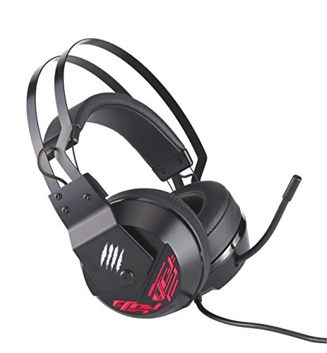 Mad Catz FREQ 4 Casque Gaming PC 7.1 RGB avec Micro Compatible PS5, PS4, Xbox Series S et X - Haut Parleur 50mm Surround - Casque Gamer Filaire ENC avec Microphone Rétractable