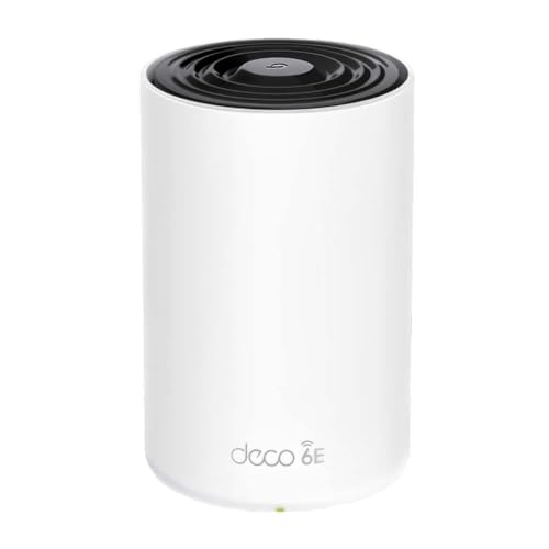 TP-Link Deco WiFi 6E Mesh AXE5400Mbps Tri-bande Deco XE75 Pro(1-pack), Couverture de 270㎡, WPA3, 1 port 2.5G, 2 ports Gigabit, idéal pour grandes maisons, Profitez au maximum de votre abonnement Fibre