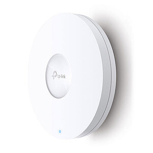 TP-Link Omada EAP610 Point d'accès WiFi 6 AX1800 planfonier, 1 Port Ethernet Gigabit Support PoE , Itinérance Transparente, Omada Mesh