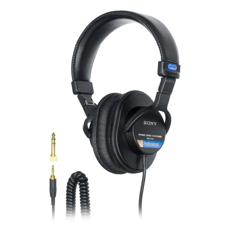 Sony Casque Sony MDR7506 filaire jack 3,5 mm et 6,5 mm studio scène pliable Black
