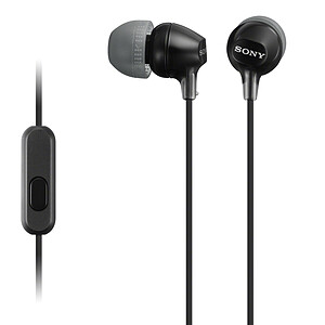 Sony MDR EX15AP Auriculares con MicrA�fono Negro
