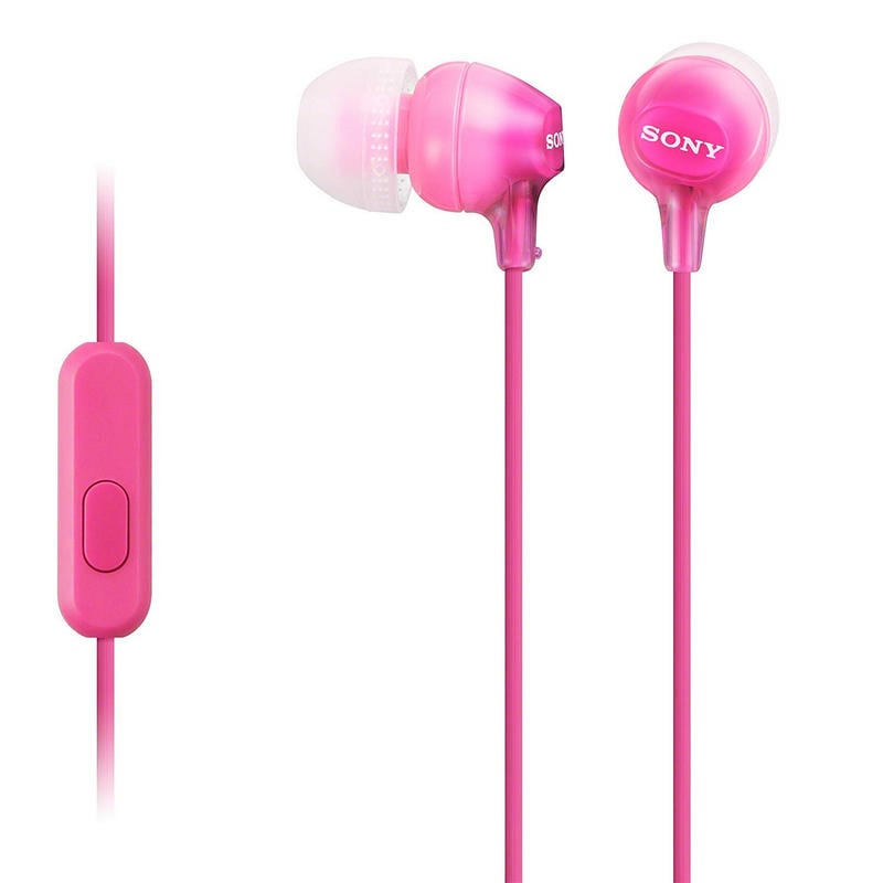 Sony Sony MDR-EX15AP Auriculares con Micrófono Rosa