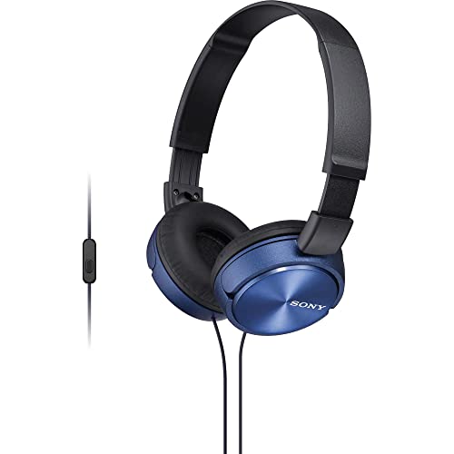 Sony MDR-ZX310APL Casque Pliable avec Microphone - Bleu