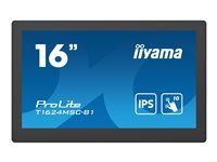 Iiyama Écran PC iiyama T1624MSC-B1 15,6 Full HD IPS Tactile 25 ms Haut-parleurs SD USB HDMI