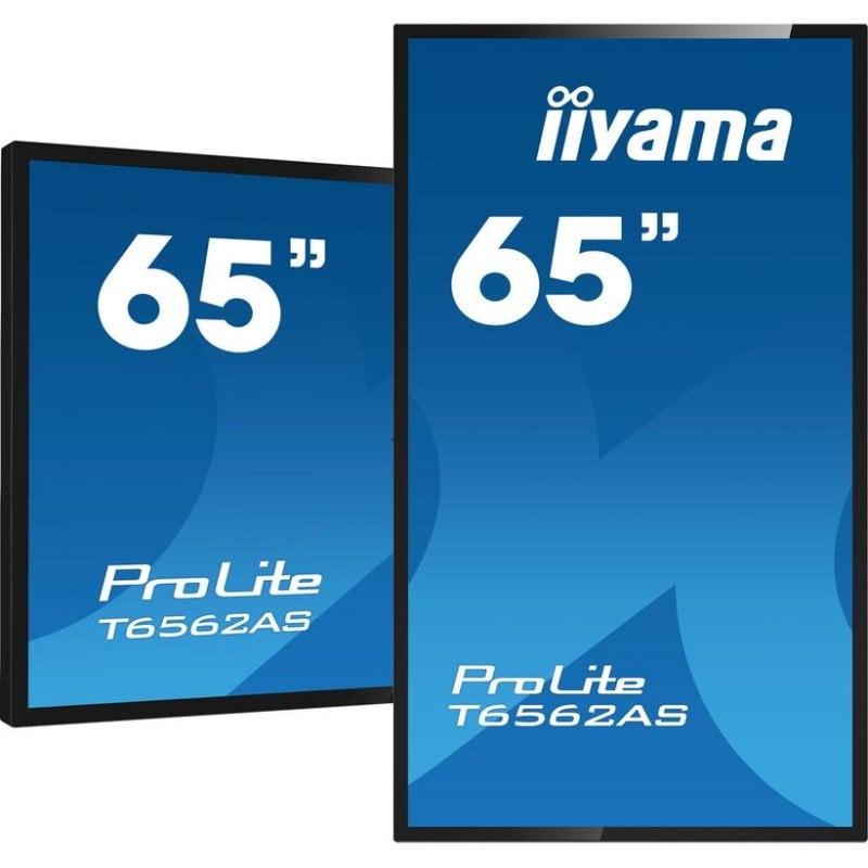 Iiyama Écran PC iiyama T6562AS-B1 64,5 UltraHD 4K IPS Tactile Android 24 7 Haut-parleurs