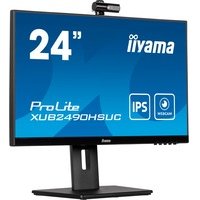 Ecran PC IIYAMA XUB2490HSUC B5 24 IPS LED FHD 4ms 60Hz HDMI DP VGA Webcam FHD et microphone
