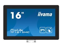 Iiyama Écran PC iiyama ProLite TF1615MC-B1 15,6 Full HD IPS Tactile 25ms VESA Black