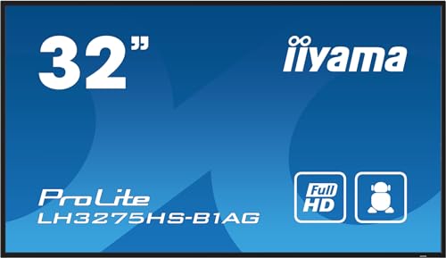 Iiyama LH3275HS-B1AG Écran numérique IPS Full HD 32″ 500 cd m² Wifi Android 11
