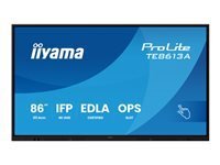 Iiyama iiyama ProLite TE8613A-B3AG 86 Classe (85.6 visualisable) ecran LCD retro-eclaire par LED - 4K - pour signaletique numerique communication interactive