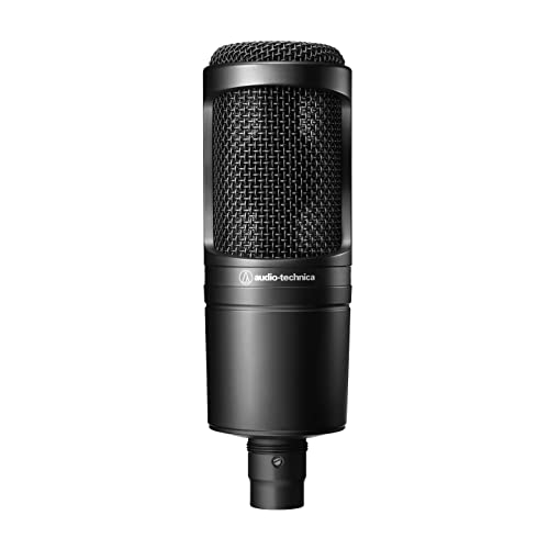 Audio-Technica AT2020 Microphone Cardioïde à Électret Noir