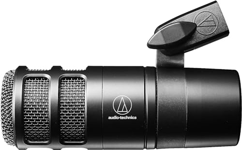 Audio-Technica 2040 Microphone Dynamique Hypercardioïde pour Le Podcast Noir