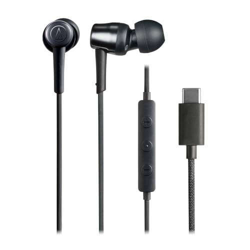 Audio-Technica ATH-CKD30CBK Écouteurs Intra-Auriculaires filaires, Noir