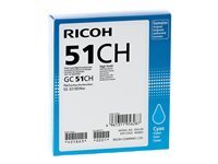Ricoh GC 51CH - a rendement eleve - cyan - original - cartouche d'encre