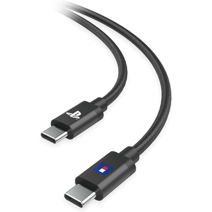 Cable de charge USB-C a USB-C - Hori - PlayStation pour manette DualSense et DualSense Edge PS5 - Longueur 3 m - Black