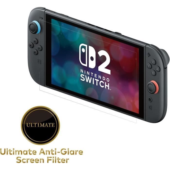 Protection decran verre trempe premium - HORI - Nintendo Switch 2 - Anti-reflets - Anti-rayures - 100 transparent