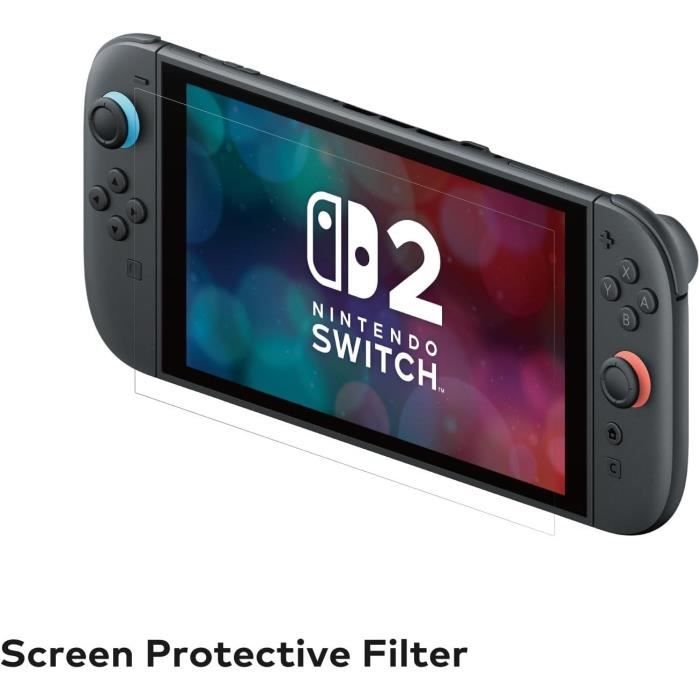Hori Protection d'écran Hori transparente et résistante aux rayures pour Nintendo Switch 2