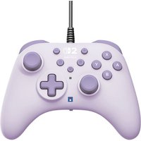 Manette de jeu - Nintendo Switch et Switch 2 - Filaire - Lavande - Horipad Turbo - Boutons arriere programmables - Hori