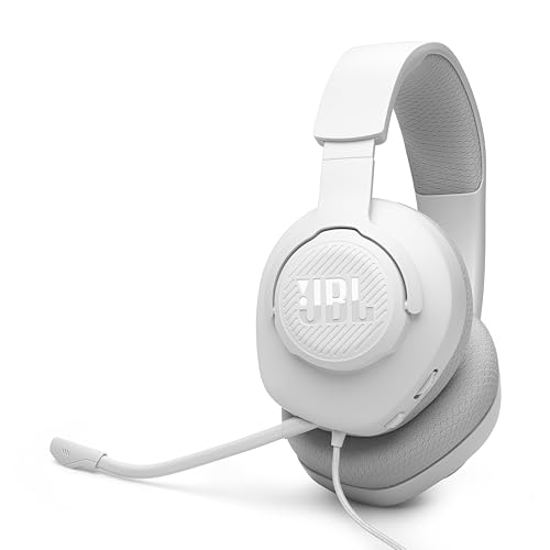 JBL Quantum JBLQTUM100M2WHT 100M2 Casque de Gaming avec Connexion 3,5 mm Blanc