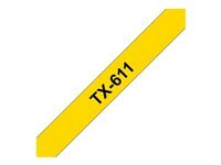 Brother TX611 - ruban lamine - 1 cassette(s) - Rouleau (0,6 cm x 15,2 m)