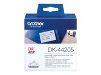 Brother Ruban d'étiquetage Brother DK-44205 62mm x 30,48m thermique direct Black White