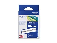 Brother Cinta Laminada Brother TZe241 pour Étiqueteuse Électronique Black sur White