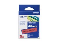 Brother Ruban Brother TZE-461 Black sur Red 36 mm 8 m laminé