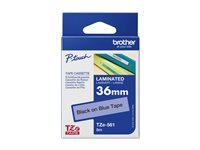 Brother Cintas pour imprimantes d'étiquettes Brother TZE-561 36 mm Black sur Blue