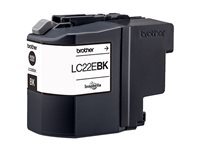 Brother LC22EBK - Tres Haut Rendement - Black - original - cartouche d'encre