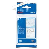 Ruban tissu Brother TZe-R234 pour etiqueteuses PT-H200 et P-Touch Or White