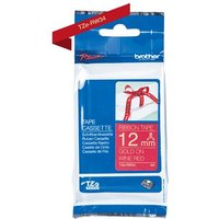 Ruban tissu Brother TZe-RW34 pour PT-H200 et P-Touch Cube Or et bordeaux