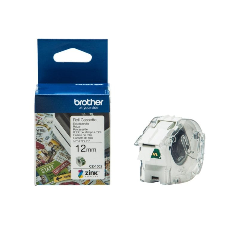 Brother Cinta continue Brother CZ-1002 1,2 cm x 5 m, Impression couleur, Compatible VC-500W