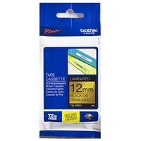 Brother Cinta Laminada Brother TZE-PR831 Black sur Or 1,2 cm x 8 m