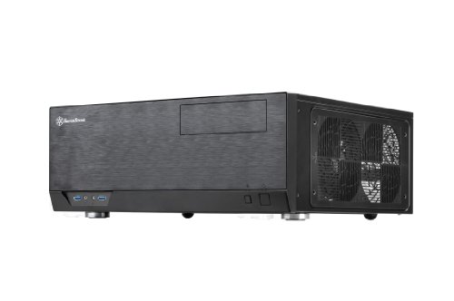 SilverStone SST-GD09B - Grandia Boîtier PC HTPC ATX, Haute performance du flux d'air silencieux, noir
