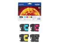 Brother LC980VALBP - pack de 4 - Black, Yellow, cyan, magenta - originale - cartouche d'encre