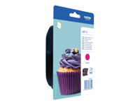 Brother LC123M - a rendement eleve - magenta - original - cartouche d'encre