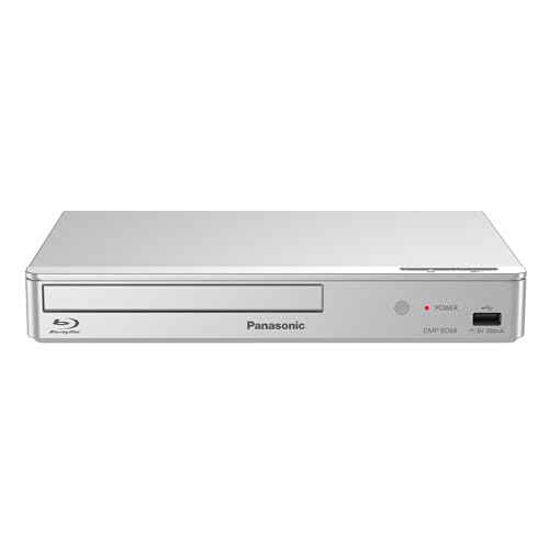 Panasonic DMP-BD84EG-S 2D Smart Network Blu-Ray DVD Player, Applications Internet, Audio Haute résolution, Lecture à partir d'un Disque Dur Externe, USB, Ethernet, Design Compact, Argent