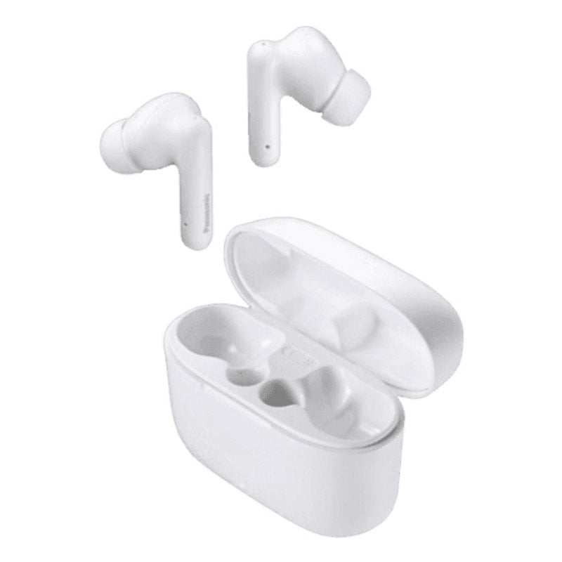 Panasonic Auriculares Panasonic RZ-B110W inalámbricos Bluetooth para llamadas, música y deporte con control táctil y protección IPX4 blancos