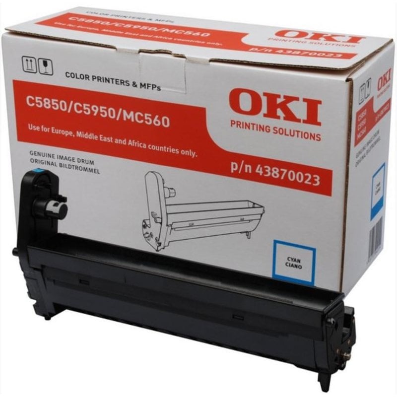 OKI Tambour d'image cyan laser original OKI pour C5850 5950 et MC560