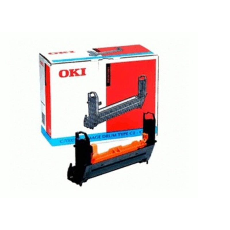 OKI Tambours LED Cyan Originaux pour Imprimantes Oki C7350N C7300N