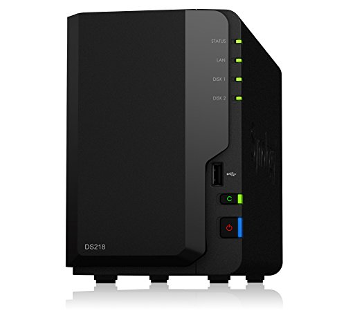 Synology DS218 12TB 2 Bay NAS Solution | Installed with 2 x 6TB Toshiba N300 Drives